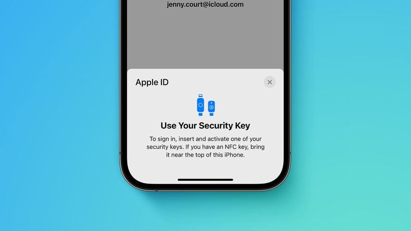 米东苹果手机维修分享iOS 16.3 新增的 Apple ID 的安全密钥有什么功能 