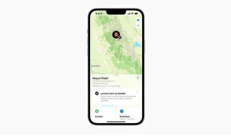 米东苹果14维修分享iPhone14系列中 FindMy功能通过卫星分享位置方法教程 